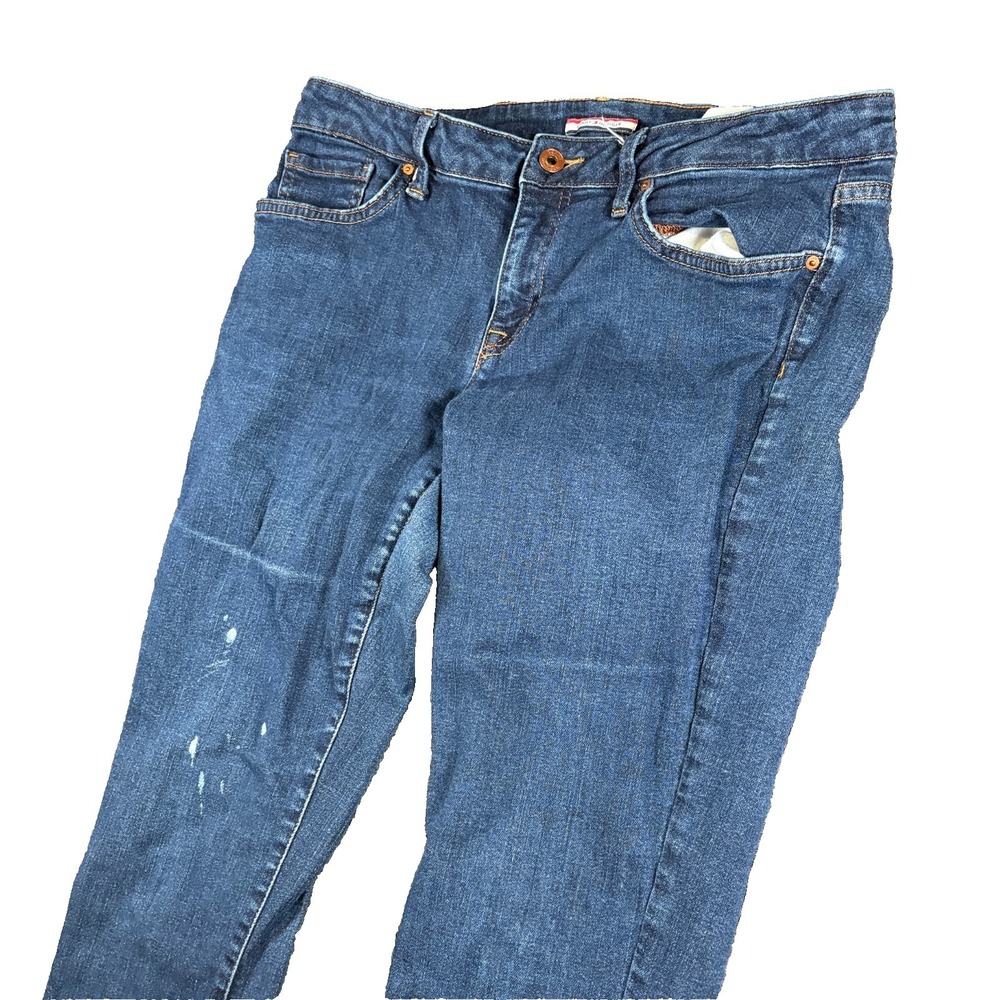 Tommy Hilfiger Jeans Women 10R 34x31 Blue Medium Wash Denim Cotton Straight Read